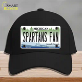 Spartans Fan Novelty License Plate Hat Cotton / Black