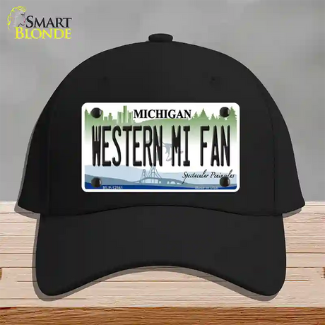 Western Michigan Fan Novelty License Plate Hat Cotton / Black