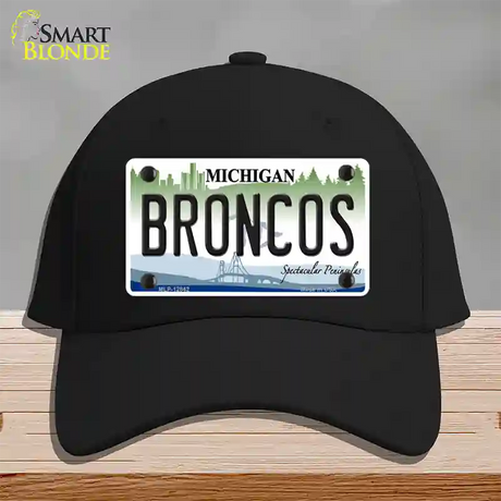 Broncos Michigan Novelty License Plate Hat Cotton / Black