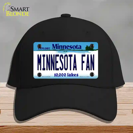 Minnesota Fan Novelty License Plate Hat Cotton / Black