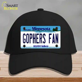 Gophers Fan Novelty License Plate Hat Cotton / Black