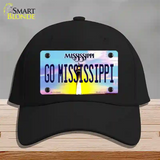 Go Mississippi Novelty License Plate Hat Cotton / Black