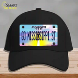 Go Mississippi State Novelty License Plate Hat Cotton / Black