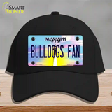 Bulldogs Fan Mississippi Novelty License Plate Hat Cotton / Black