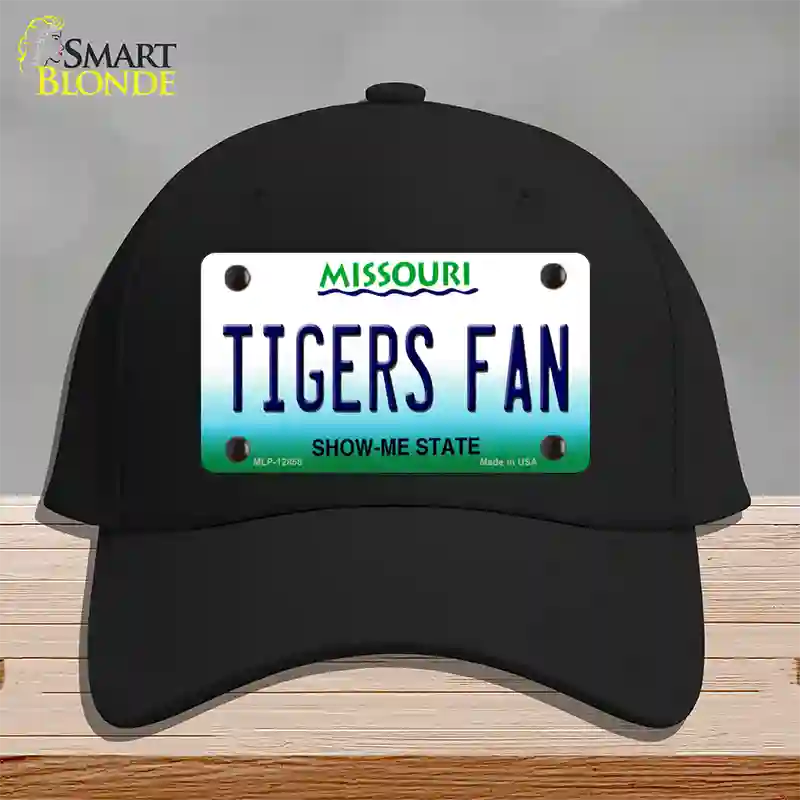 Tigers Fan Missouri Novelty License Plate Hat Cotton / Black