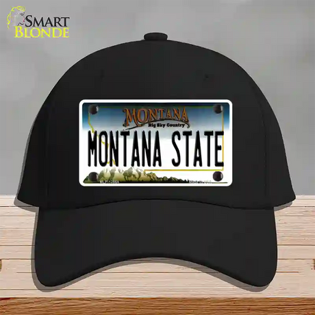 Montana State Univ Novelty License Plate Hat Cotton / Black