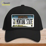 Go Montana State Novelty License Plate Hat Cotton / Black