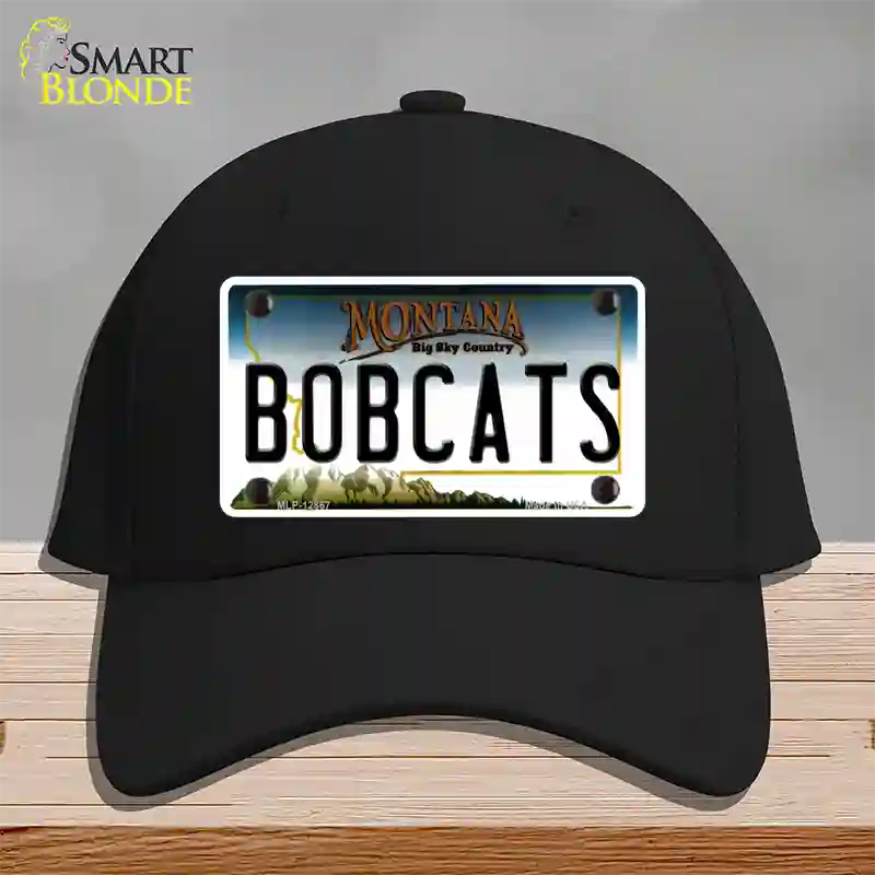 Bobcats Novelty License Plate Hat Cotton / Black