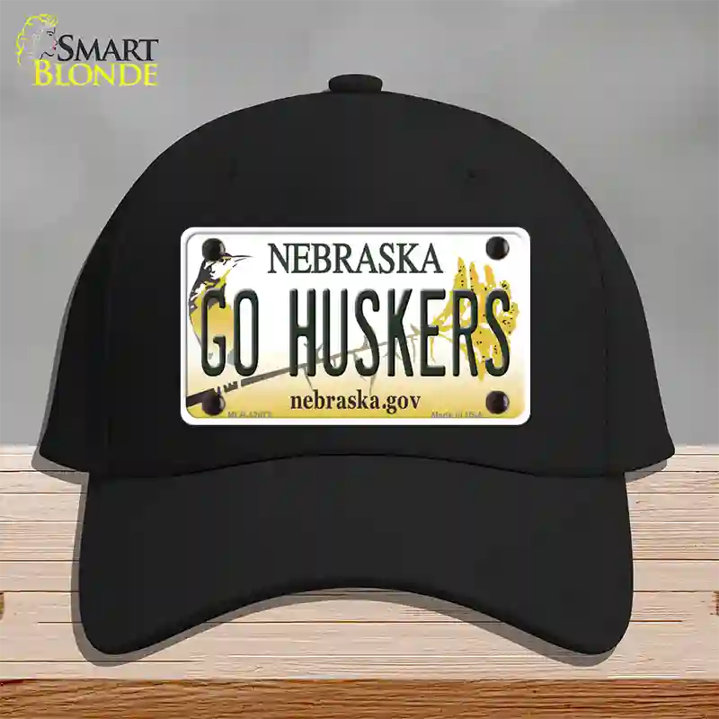 Go Huskers Novelty License Plate Hat Cotton / Black