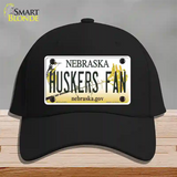 Huskers Fan Novelty License Plate Hat Cotton / Black