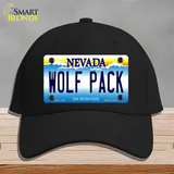 Wolf Pack Novelty License Plate Hat Cotton / Black