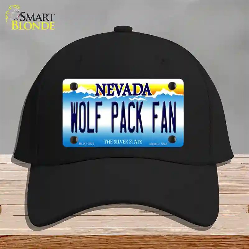 Wolf Pack Fan Novelty License Plate Hat Cotton / Black