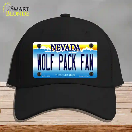 Wolf Pack Fan Novelty License Plate Hat Cotton / Black