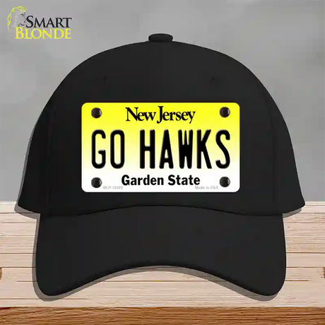 Go Hawks New Jersey Novelty License Plate Hat Cotton / Black