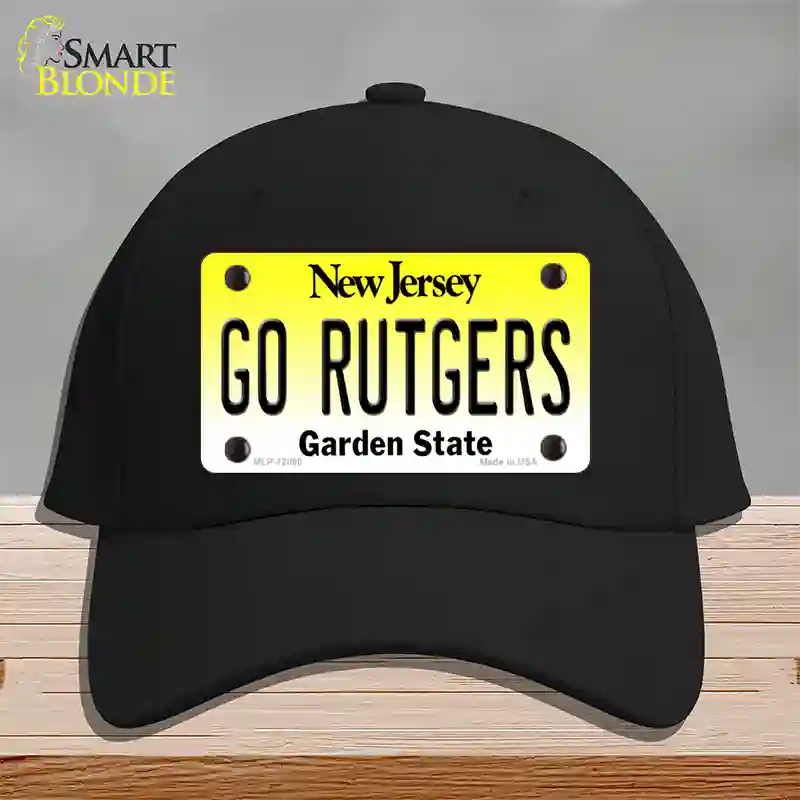 Go Rutgers Novelty License Plate Hat Cotton / Black