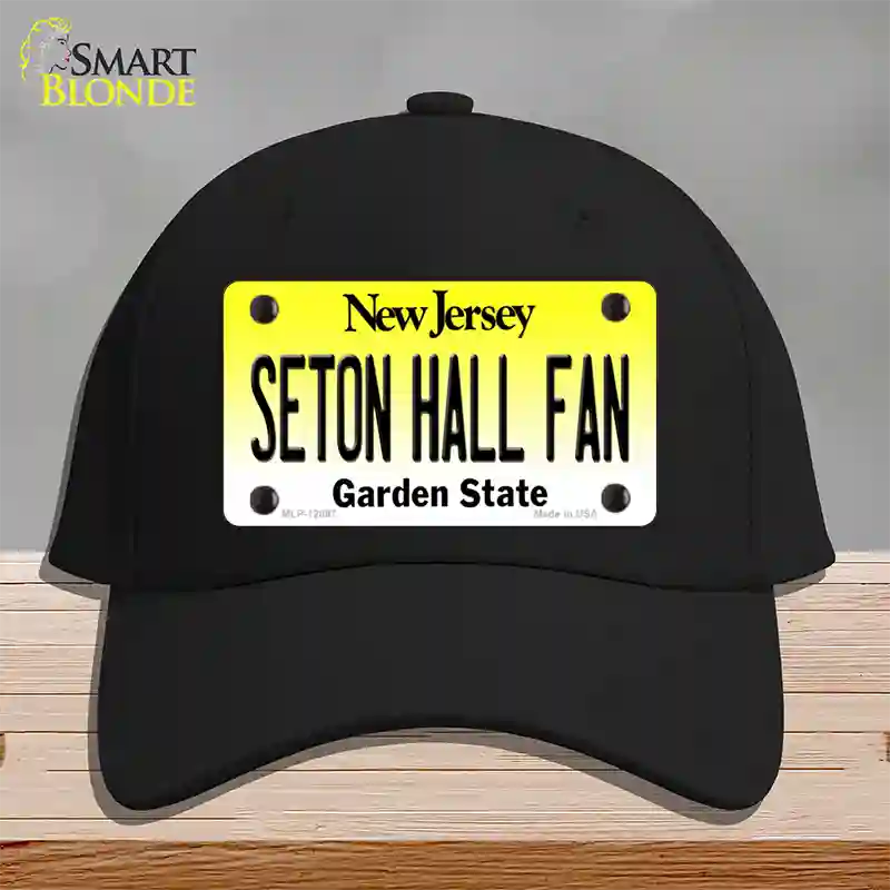 Seton Hall Fan Novelty License Plate Hat Cotton / Black