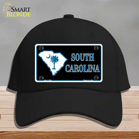 South Carolina Flag Novelty License Plate Hat Cotton / Black