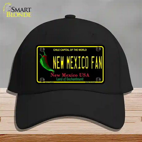 New Mexico Fan Novelty License Plate Hat Cotton / Black