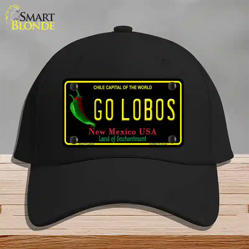 Go Lobos Novelty License Plate Hat Cotton / Black