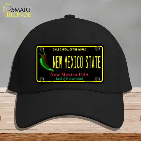 New Mexico State Novelty License Plate Hat Cotton / Black