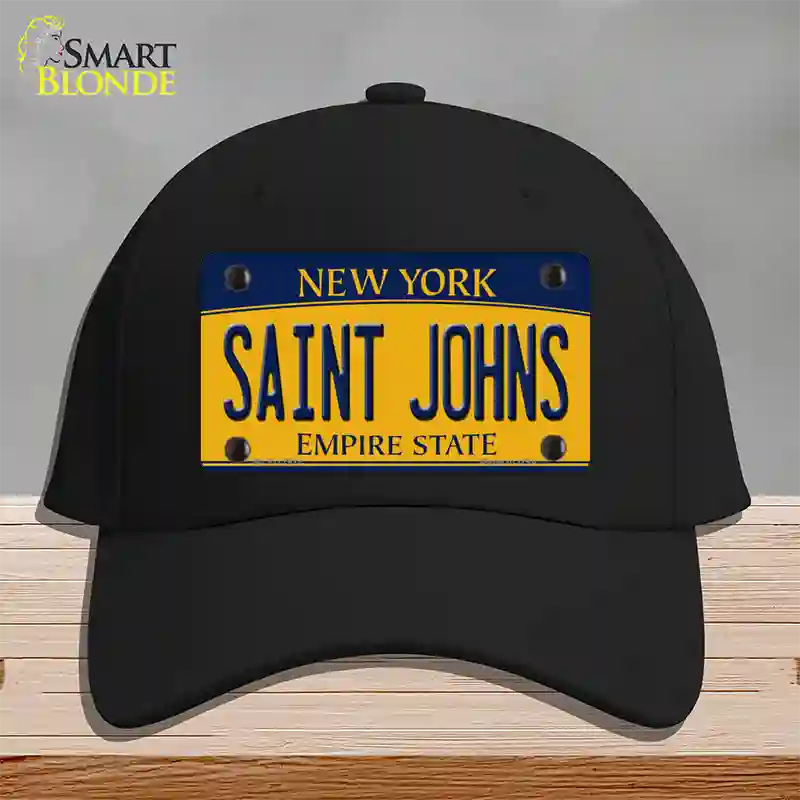 Saint Johns Novelty License Plate Hat Cotton / Black