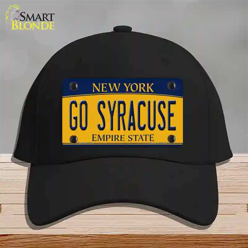 Go Syracuse Novelty License Plate Hat Cotton / Black