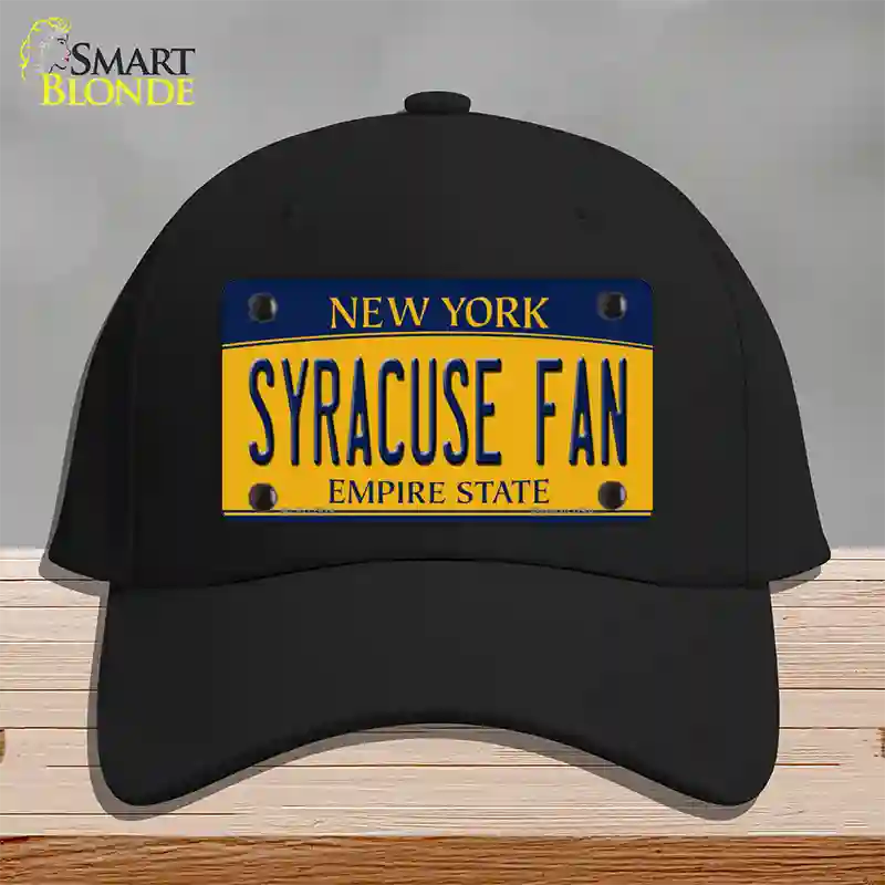 Syracuse Fan Novelty License Plate Hat Cotton / Black