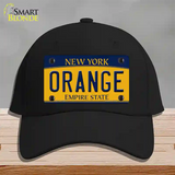 Orange Novelty License Plate Hat Cotton / Black