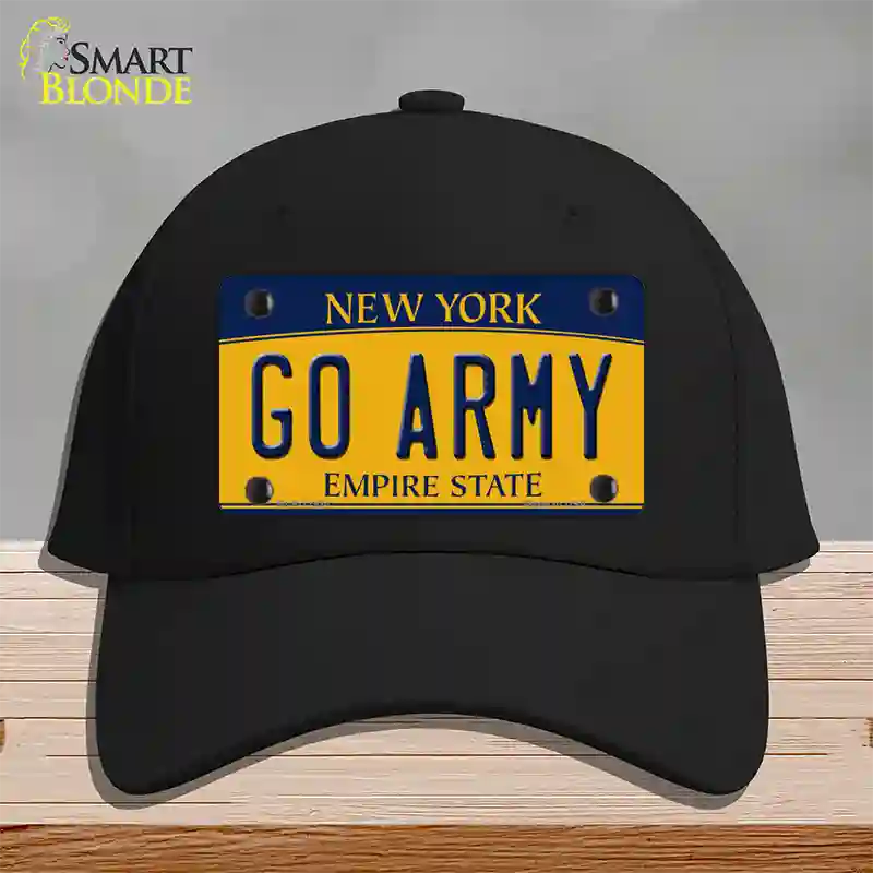 Go Army Novelty License Plate Hat Cotton / Black