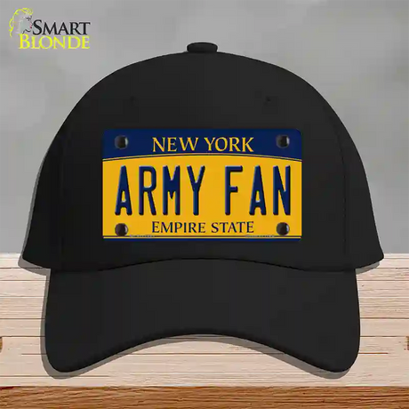 Army Fan Novelty License Plate Hat Cotton / Black