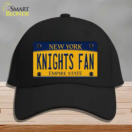 Black Knights Fan Novelty License Plate Hat Cotton / Black