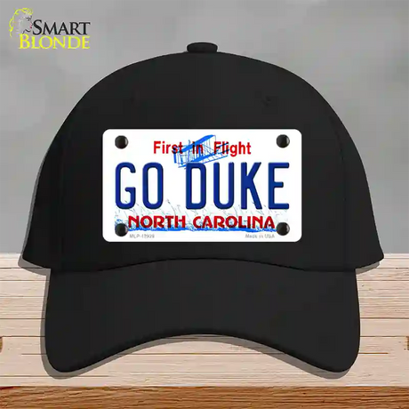 Go Duke Novelty License Plate Hat Cotton / Black