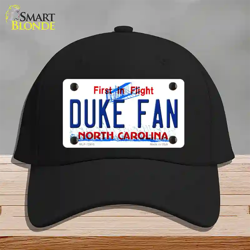 Duke Fan Novelty License Plate Hat Cotton / Black