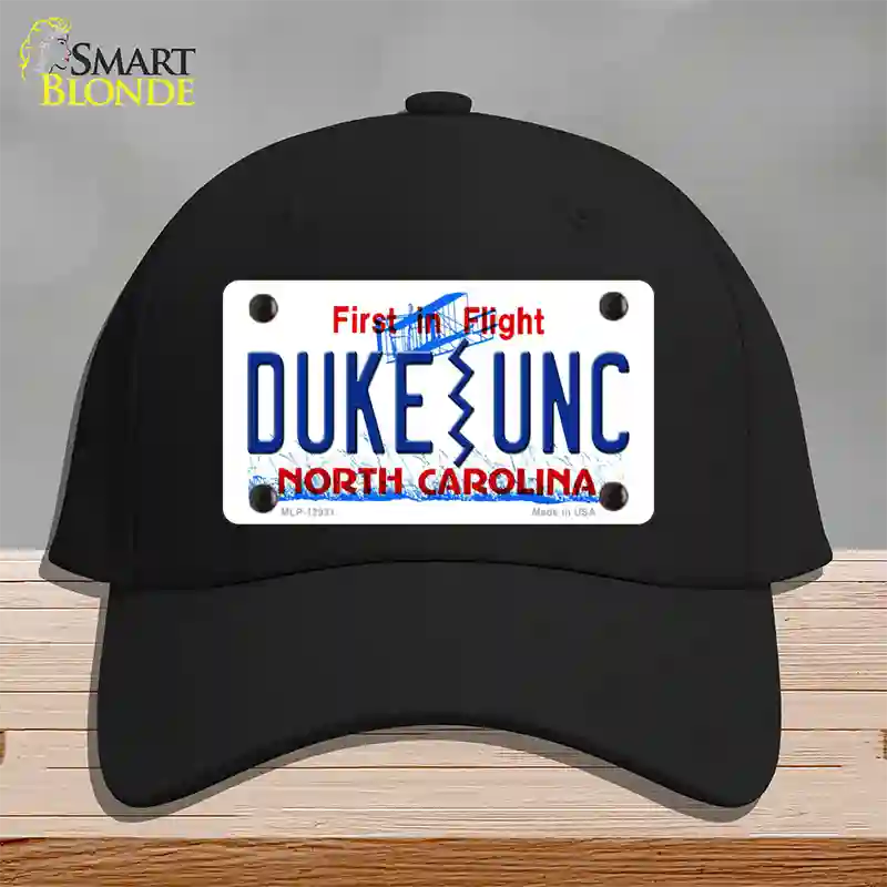 Duke | UNC Novelty License Plate Hat Cotton / Black