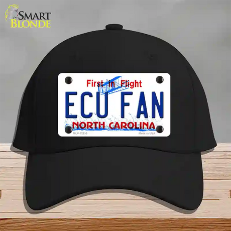 East Carolina Univ Fan Novelty License Plate Hat Cotton / Black