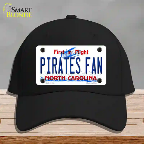 Pirates Fan North Carolina Novelty License Plate Hat Cotton / Black