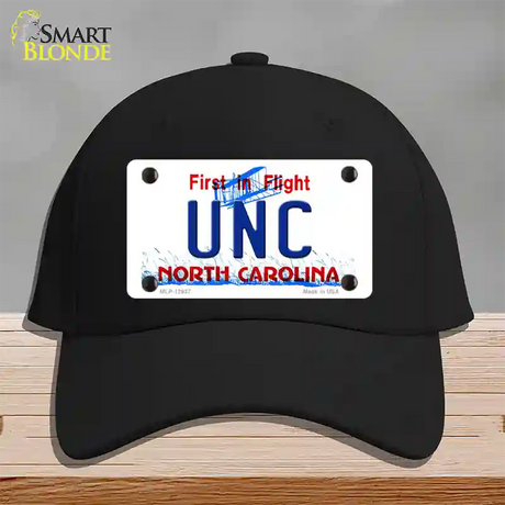 Univ North Carolina Novelty License Plate Hat Cotton / Black