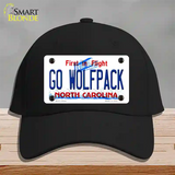 Go Wolfpack Novelty License Plate Hat Cotton / Black