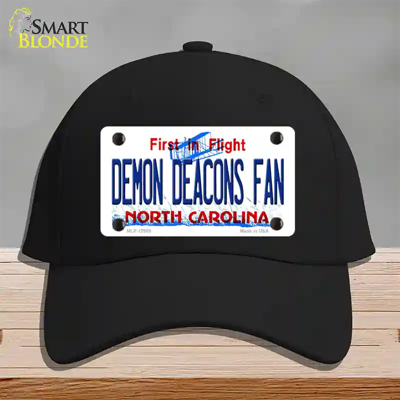 Demon Deacons Fan Novelty License Plate Hat Cotton / Black