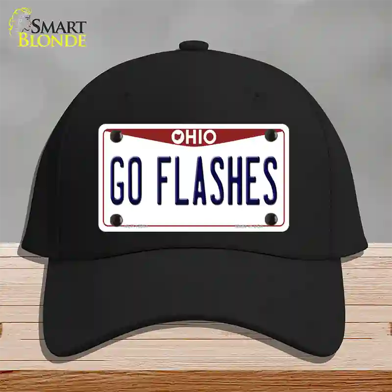 Go Flashes Novelty License Plate Hat Cotton / Black