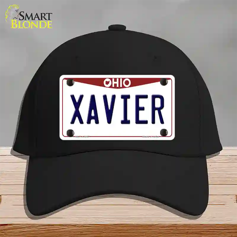 Xavier Novelty License Plate Hat Cotton / Black