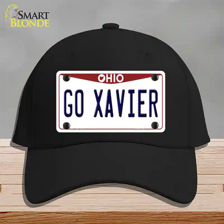 Go Xavier Novelty License Plate Hat Cotton / Black