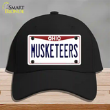 Musketeers Novelty License Plate Hat Cotton / Black