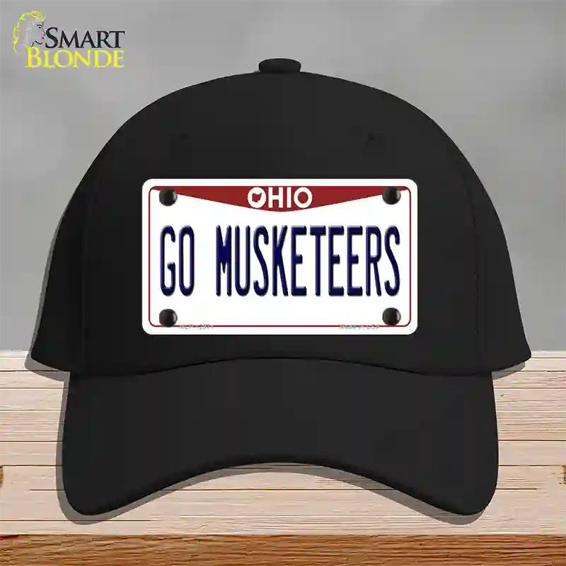 Go Musketeers Novelty License Plate Hat Cotton / Black