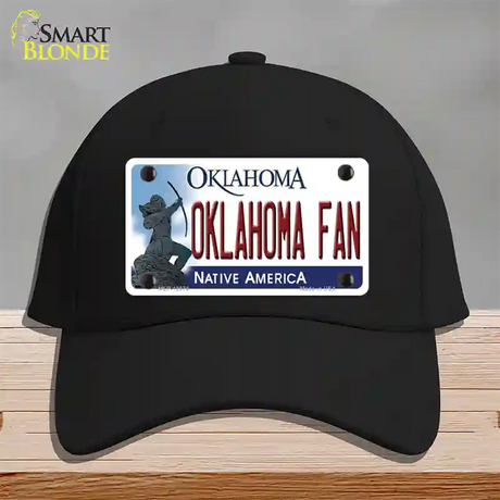 Oklahoma Fan Novelty License Plate Hat Cotton / Black