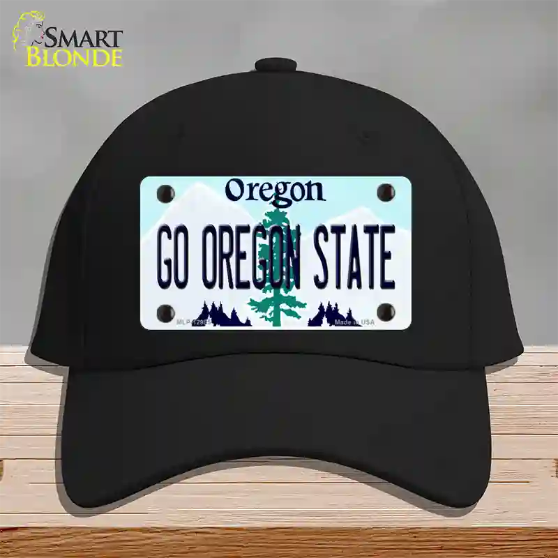 Go Oregon State Novelty License Plate Hat Cotton / Black