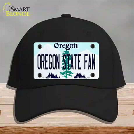 Oregon State Fan Novelty License Plate Hat Cotton / Black