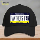 Panthers Fan Novelty License Plate Hat Cotton / Black