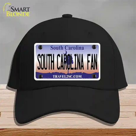 South Carolina Fan Novelty License Plate Hat Cotton / Black