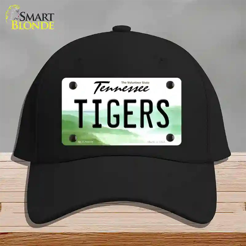 Tiger Tennessees Novelty License Plate Hat Cotton / Black